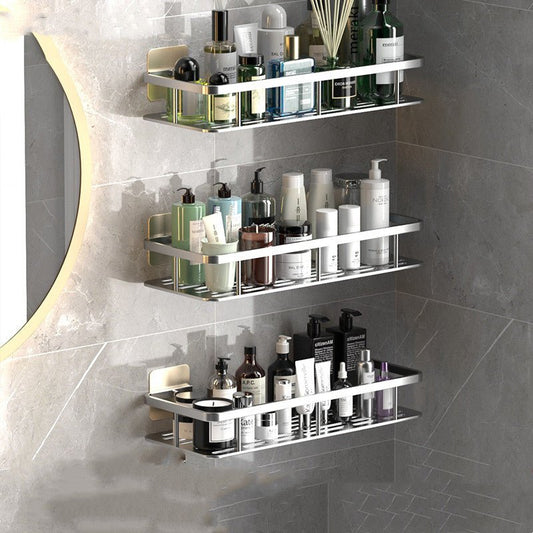 Étagère murale autocollante – Étagère de rangement pour salle de bain sans perçage