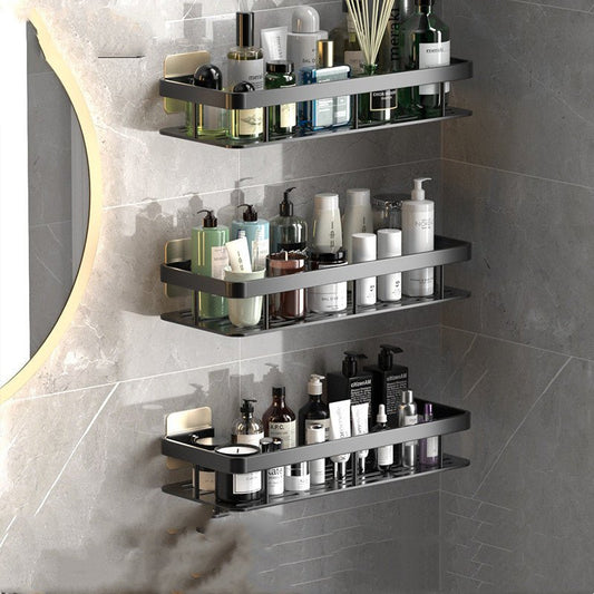 Étagère murale autocollante – Étagère de rangement pour salle de bain sans perçage