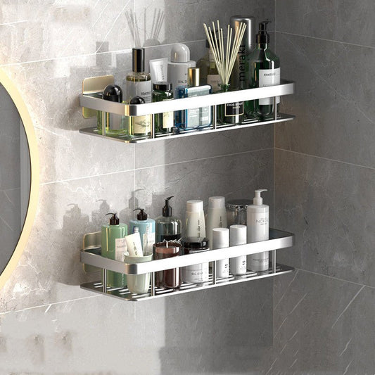 Étagère murale autocollante – Étagère de rangement pour salle de bain sans perçage