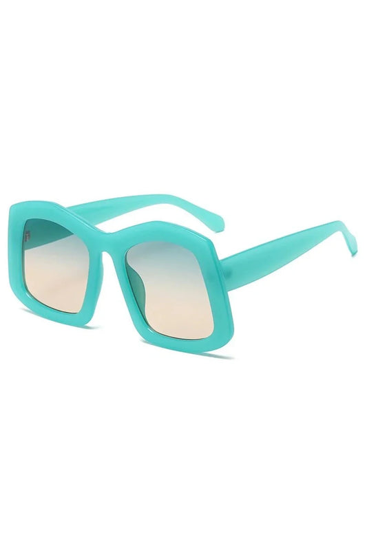 Lunettes de soleil carrées à grand dégradé