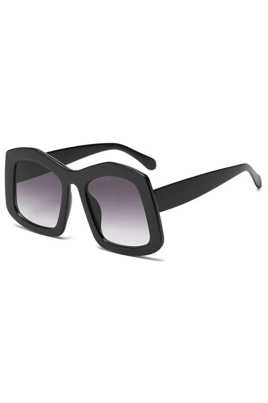 Lunettes de soleil carrées à grand dégradé