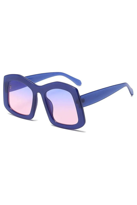 Lunettes de soleil carrées à grand dégradé