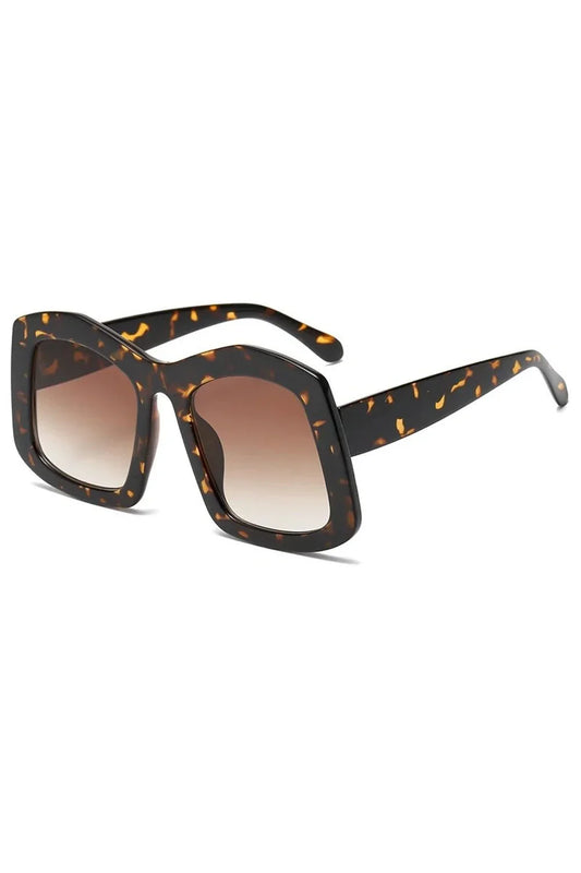 Lunettes de soleil carrées à grand dégradé