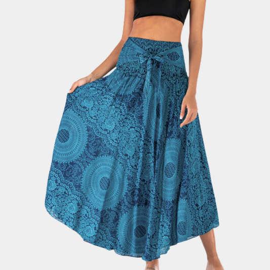 Variant image for Jupe Longue Femme Bohème Chic en Coton Ajustement Flatteur Taille S à XL-6