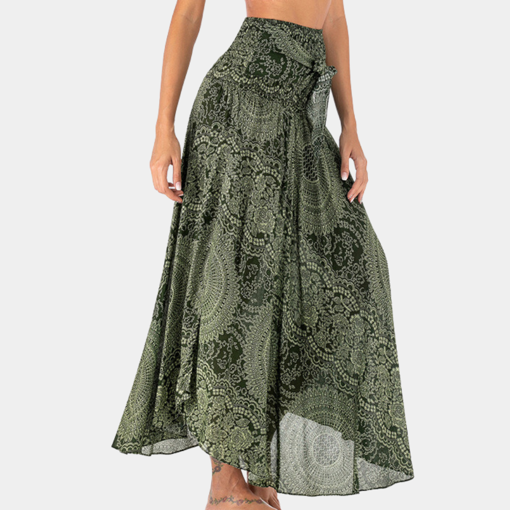 Variant image for Jupe Longue Femme Bohème Chic en Coton Ajustement Flatteur Taille S à XL-11