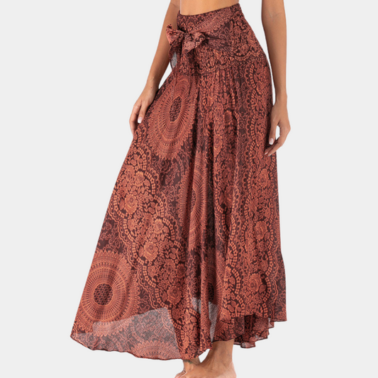Variant image for Jupe Longue Femme Bohème Chic en Coton Ajustement Flatteur Taille S à XL-1