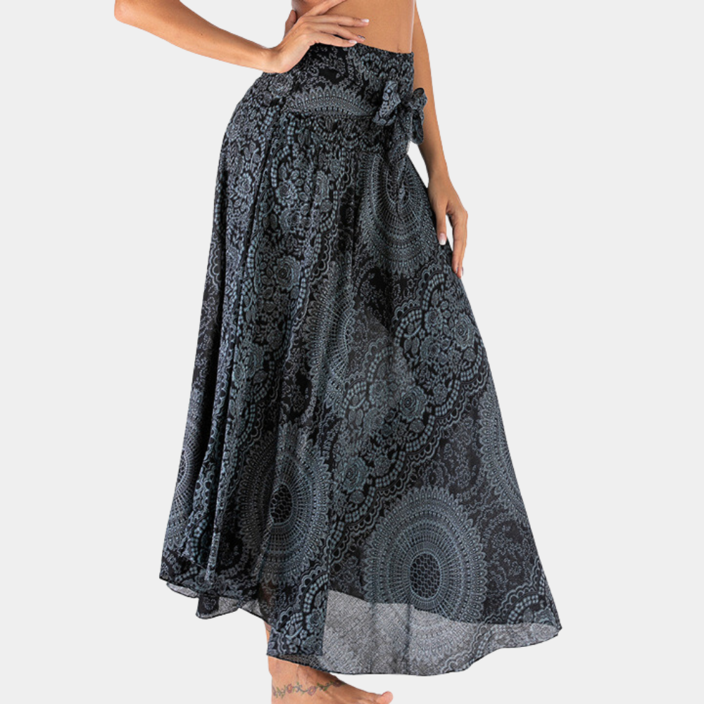 Variant image for Jupe Longue Femme Bohème Chic en Coton Ajustement Flatteur Taille S à XL-16