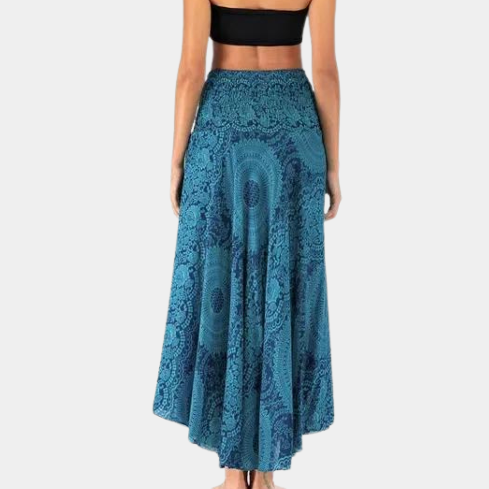 Jupe Longue Femme Bohème Chic en Coton Ajustement Flatteur Taille S à XL