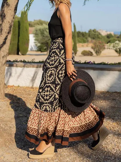 Variant image for Robe Longue Femme Bohème Ethnique Aérée pour l'Été - Robe Maxi Confortable 100% Coton-9