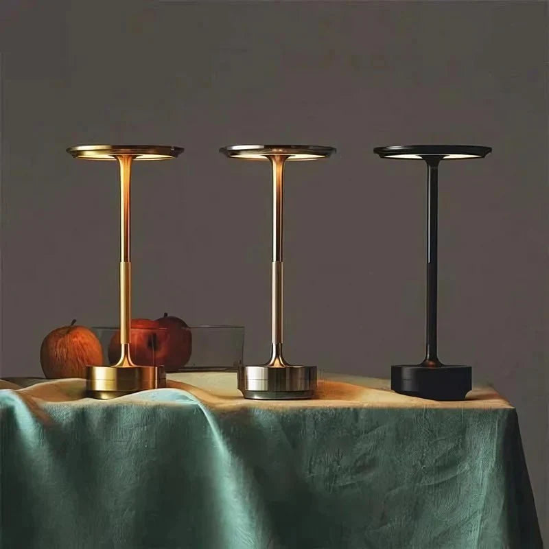 Lampe de table sans fil rechargeable – Portable et avec contrôle tactile