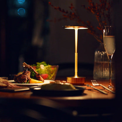 Lampe de table sans fil rechargeable – Portable et avec contrôle tactile