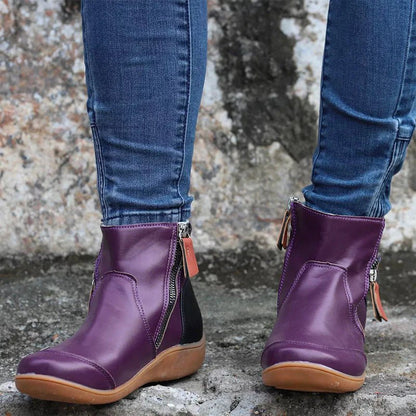 Bottes Confortables et Étanches en Couleur Marron pour Femmes