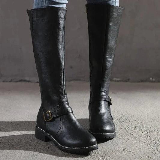 Bottes Élégantes en Cuir pour Femmes