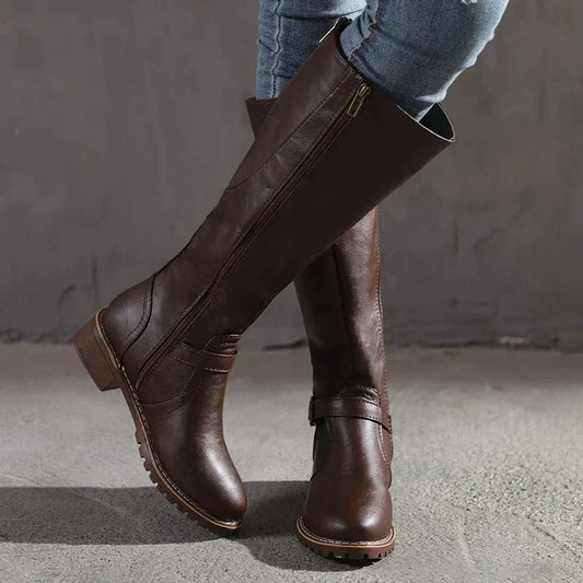 Bottes Élégantes en Cuir pour Femmes