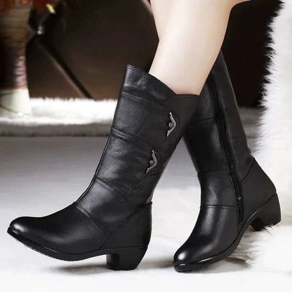 Bottes Élégantes en PU pour Femmes