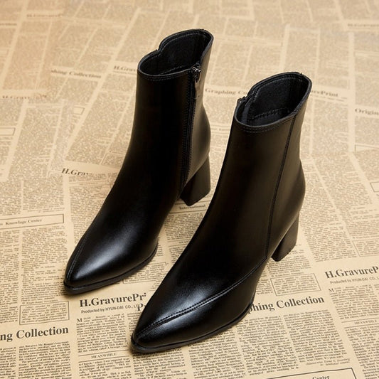 Bottines Élégantes en Noir pour Femmes
