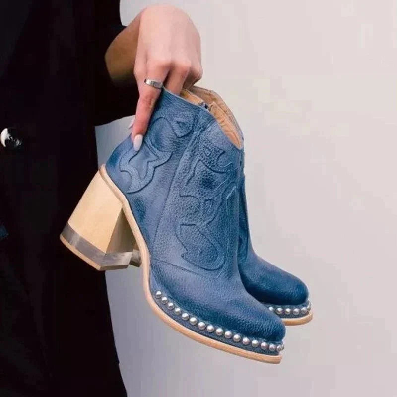 Bottines Élégantes en PU pour Femmes