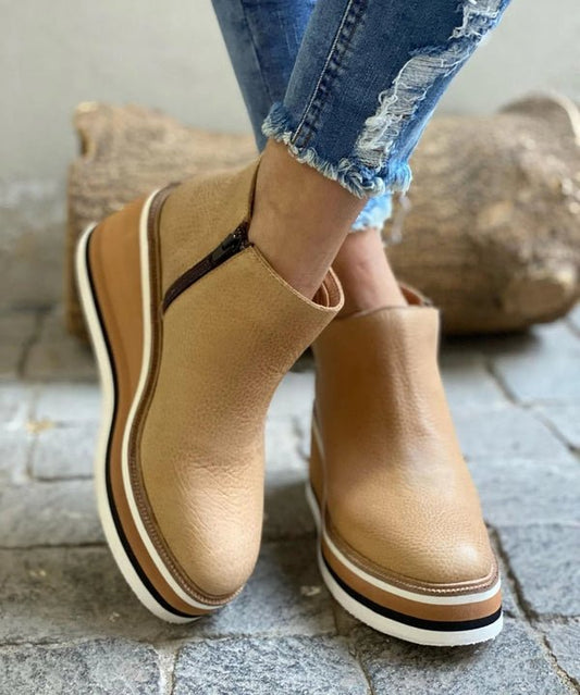 Bottines en PU Élégantes pour Femmes