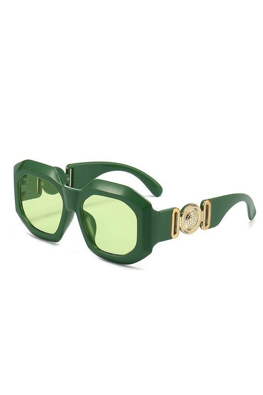 Lunettes de soleil carrées de luxe Celebrity