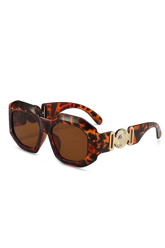 Lunettes de soleil carrées de luxe Celebrity