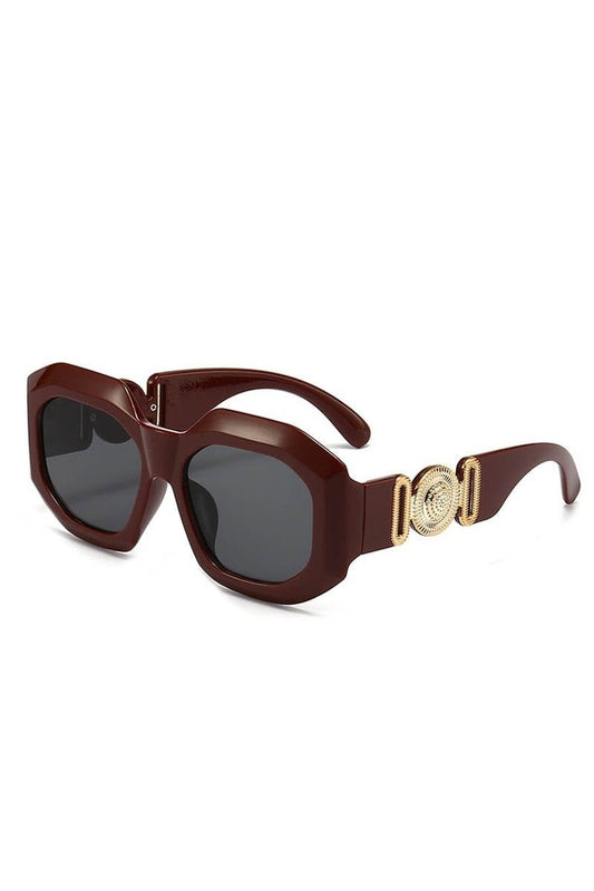 Lunettes de soleil carrées de luxe Celebrity