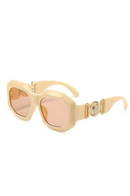 Lunettes de soleil carrées de luxe Celebrity