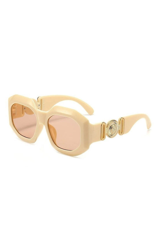 Lunettes de soleil carrées de luxe Celebrity