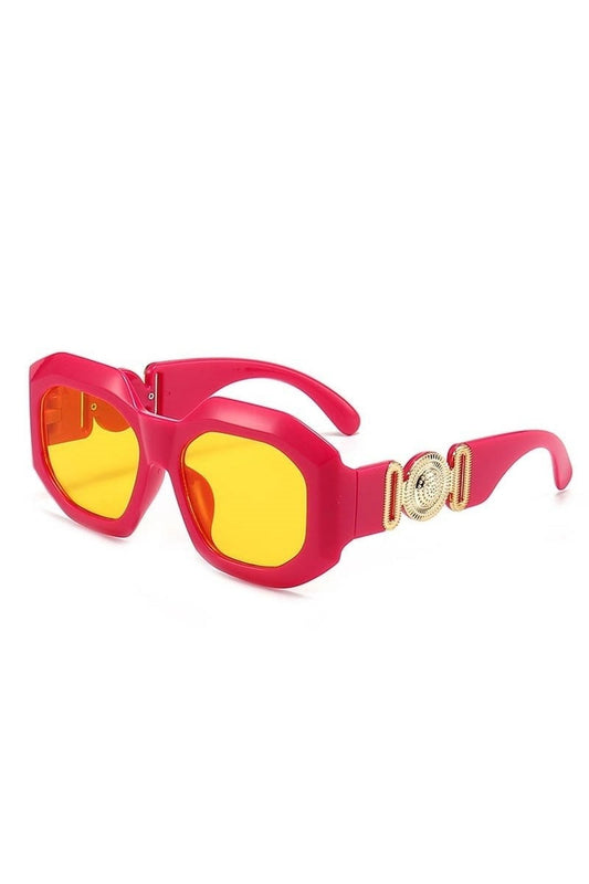 Lunettes de soleil carrées de luxe Celebrity