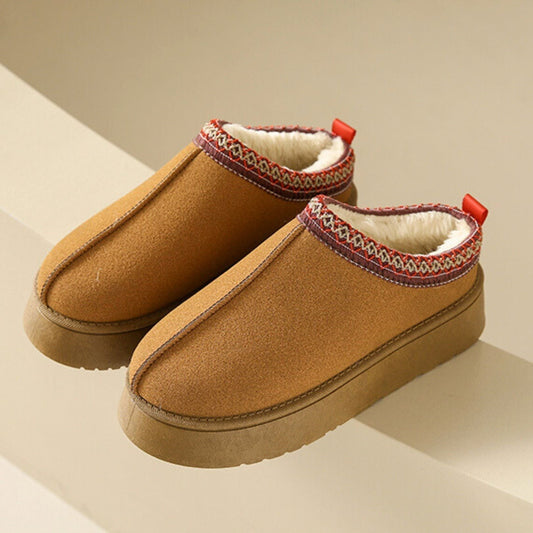 Chaussons Confortables en Cuir pour Femmes