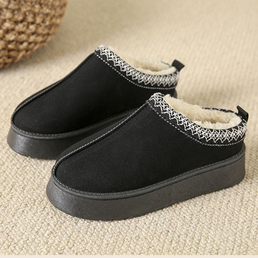 Chaussons Confortables en Cuir pour Femmes