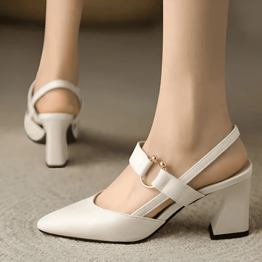 Chaussures Confortables à Talons Élargis pour Femmes
