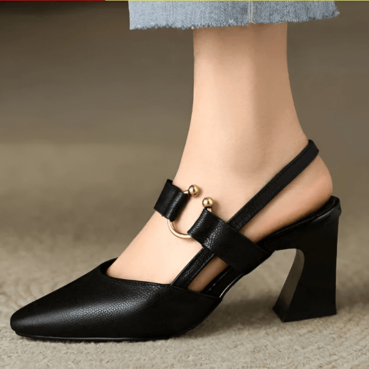Chaussures Confortables à Talons Élargis pour Femmes
