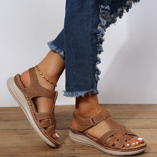 Chaussures Confortables avec Velcro pour Femmes