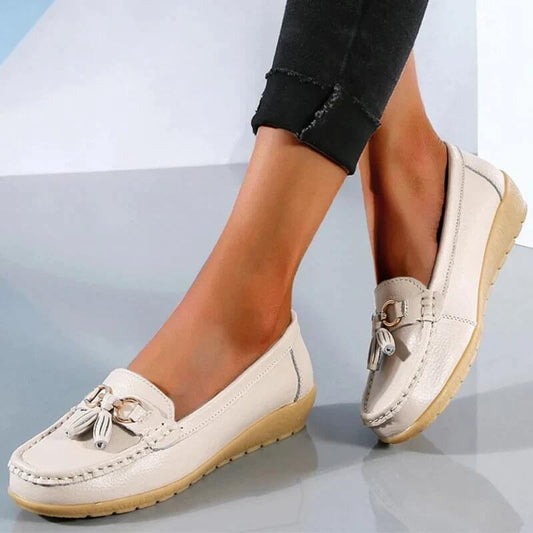 Chaussures Confortables en Cuir pour Femmes