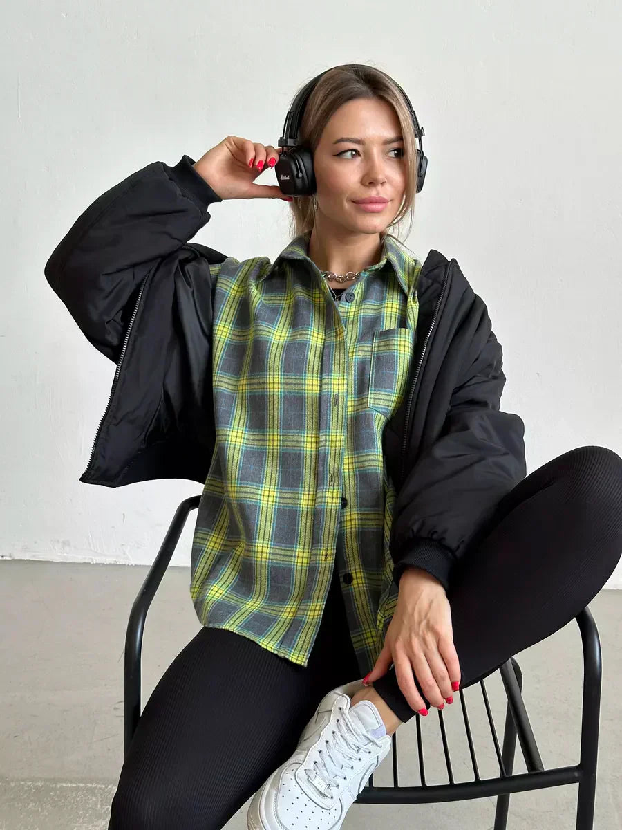 Chemise Femme En Flanelle Élégante