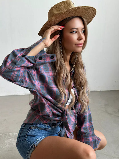 Chemise Femme En Flanelle Élégante
