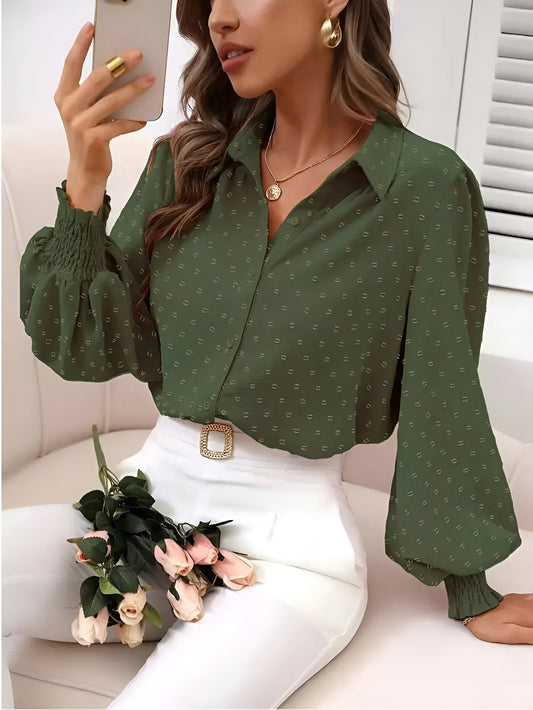 Chemisier Femme À Pois Élégant