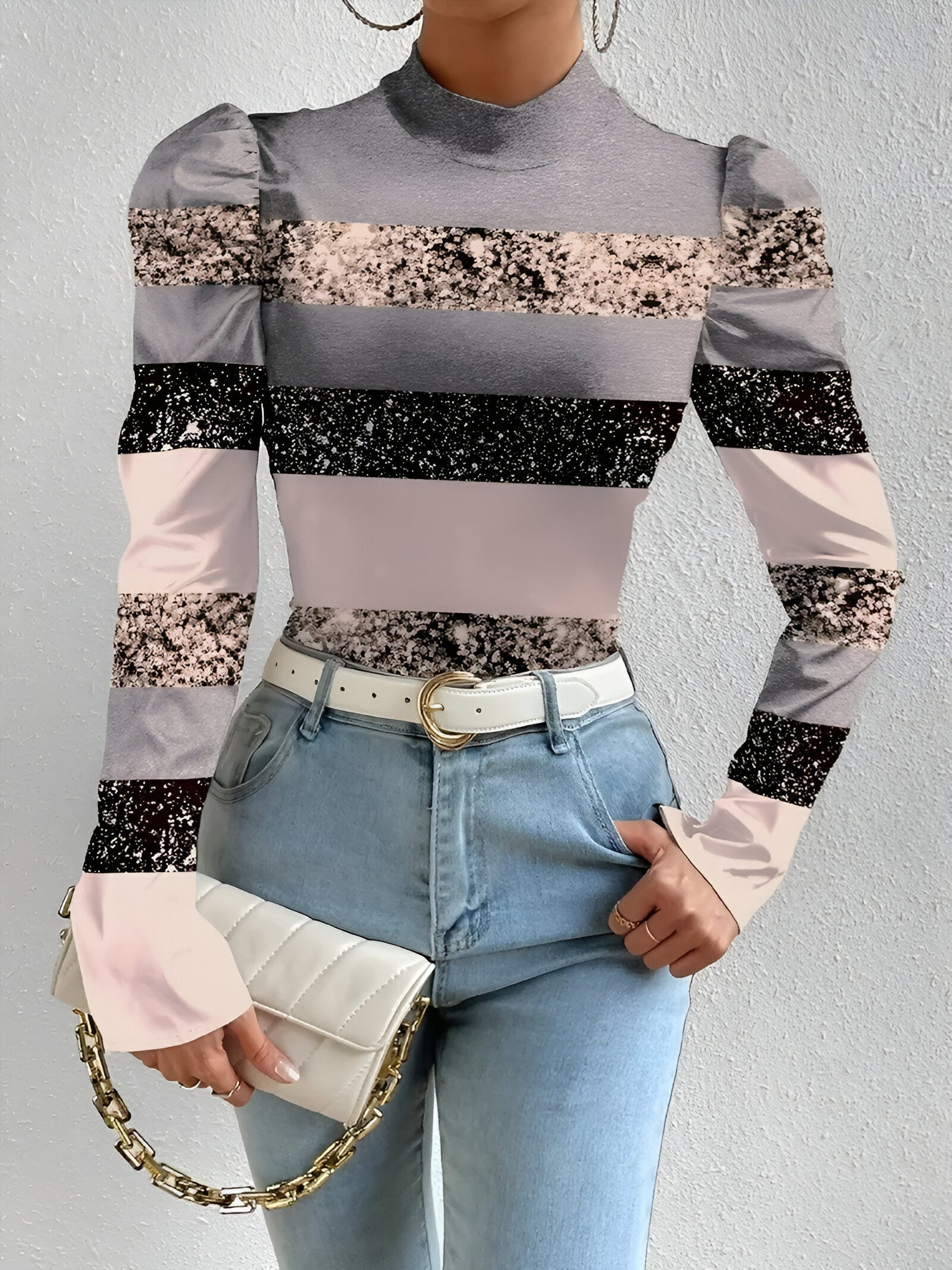 Chemisier Fleuri Élégant Femme