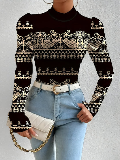 Chemisier Fleuri Élégant Femme