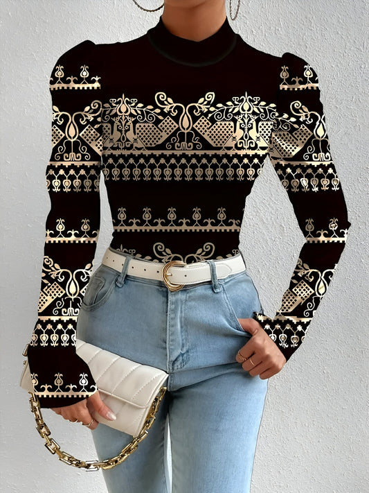 Chemisier Fleuri Élégant Femme