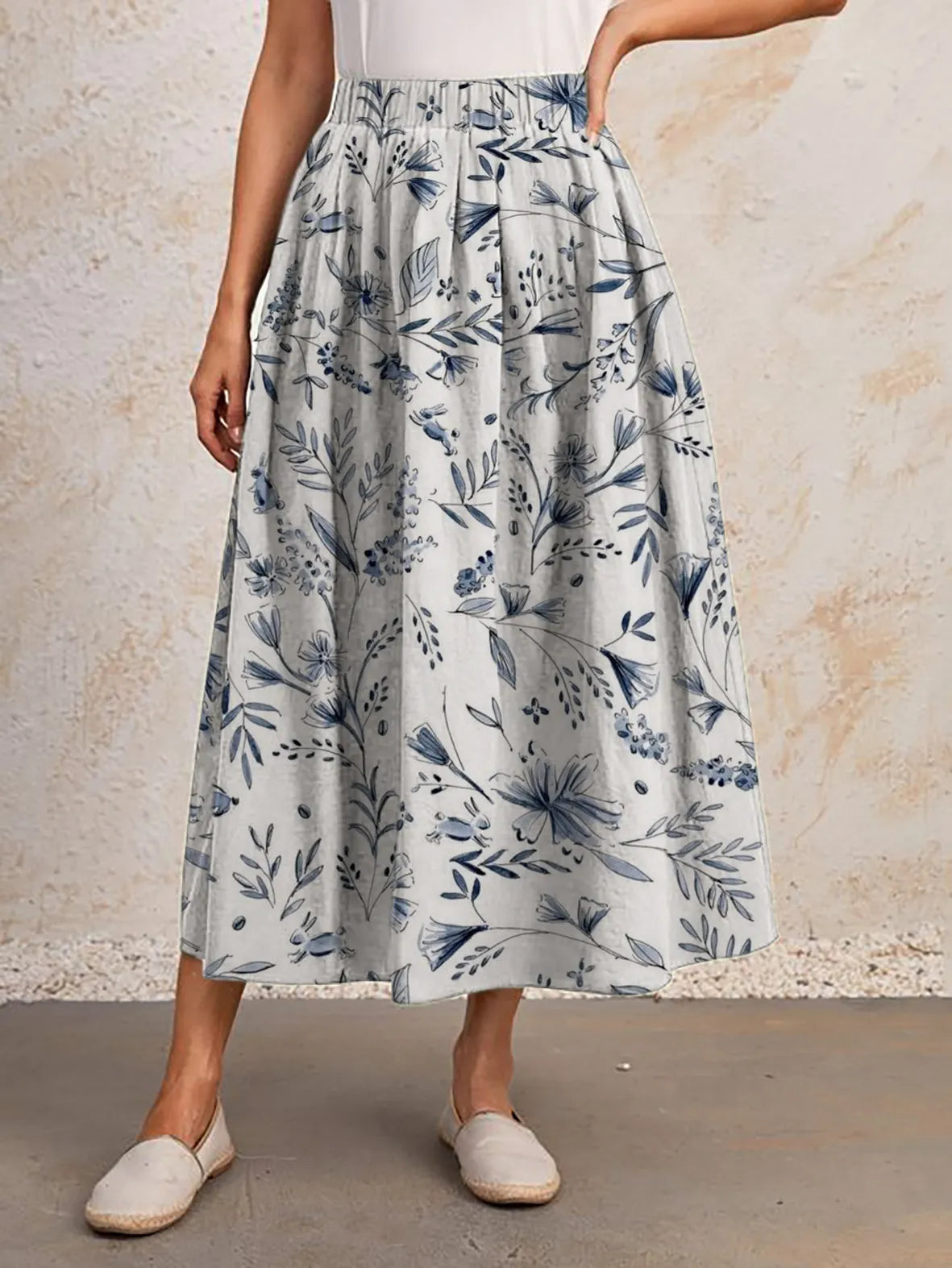 Variant image for Jupe Longue Femme Chic en Tissu de Haute Qualité, Élégante et Polyvalente, Idéale pour Toutes Occasions-1