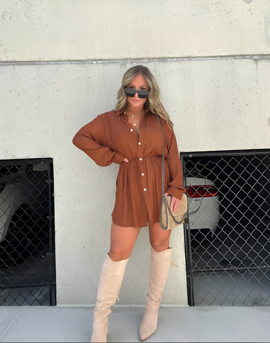 Chic Robe Combinaison Satinée Tendance pour Femmes