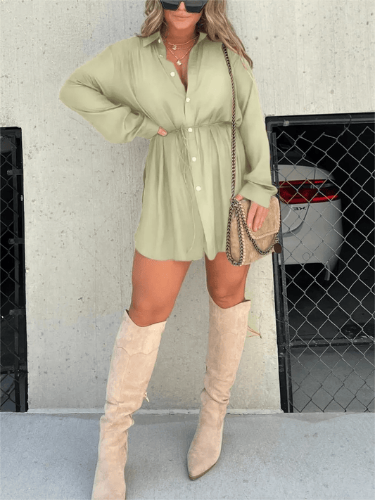 Chic Robe Combinaison Satinée Tendance pour Femmes