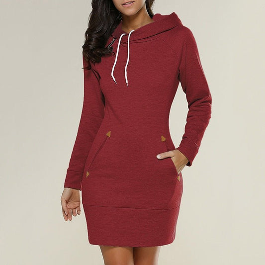 Chic Robe Hoodie Décontractée pour Femmes