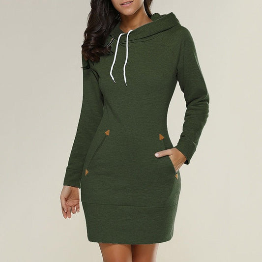 Chic Robe Hoodie Décontractée pour Femmes