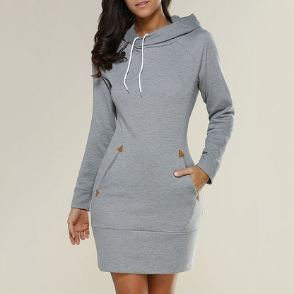 Chic Robe Hoodie Décontractée pour Femmes