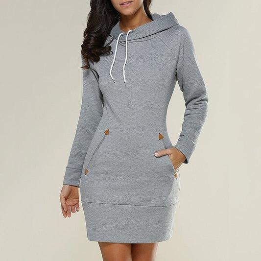 Chic Robe Hoodie Décontractée pour Femmes
