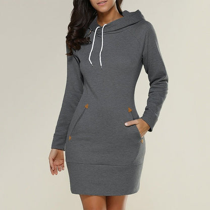 Chic Robe Hoodie Décontractée pour Femmes