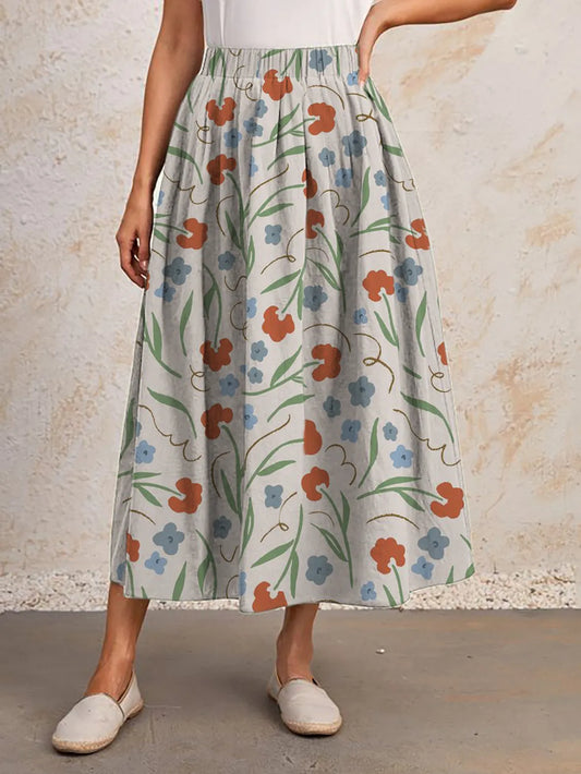 Variant image for Jupe Longue Femme Élégante et Confortable, Coupe Classique, Idéale pour Toutes Occasions-1