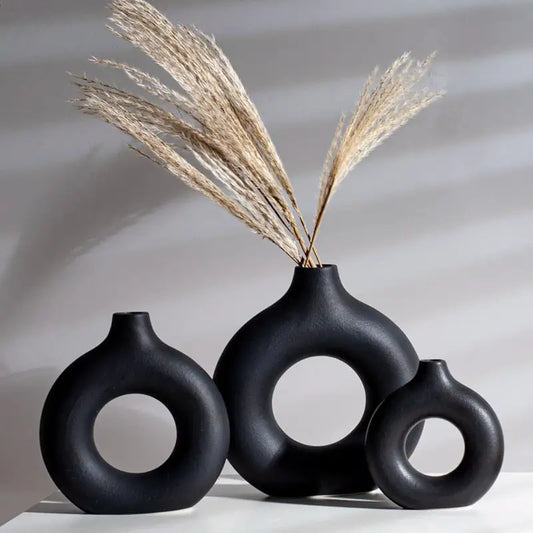 Vase Nordique Esmée – Vase de table en céramique élégante et moderne pour des intérieurs stylés